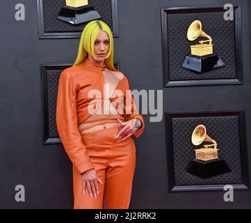 Cailin Russo arrives at the 64th Annual Grammy Awards at the MGM Grand