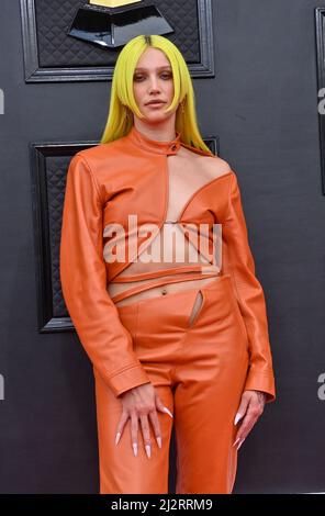 Cailin Russo arrives at the 64th Annual Grammy Awards at the MGM Grand