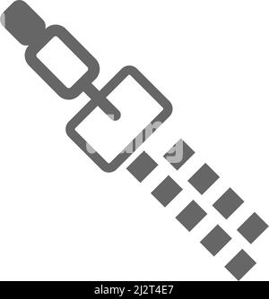 Zipper icon flat design illustration template vector Stock Vector