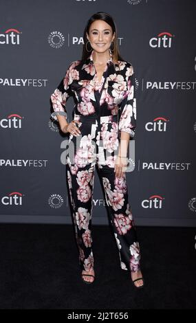 Hollywood, USA. 03rd Apr, 2022. Emmanuelle Chriqui at the 39th Annual PaleyFestLA - ÔSuperman and LoisÕ held at the Dolby Theatre on April 3, 2022 in Hollywood, CA. © Janet Gough/AFF-USA.COM Credit: AFF/Alamy Live News Stock Photo