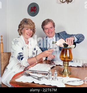 Actor William Roache in Wales with his wife Sarah. 20th August 1993. Stock Photo