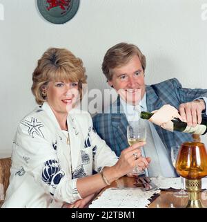 Actor William Roache in Wales with his wife Sarah. 20th August 1993. Stock Photo