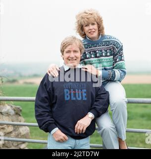 Actor William Roache in Wales with his wife Sarah. 20th August 1993. Stock Photo