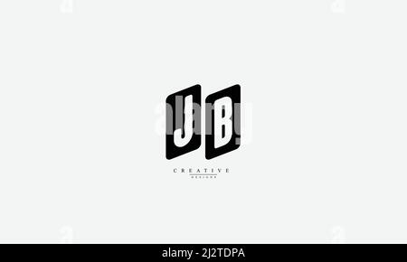 Alphabet letters Initials Monogram logo JB BJ J B Stock Vector