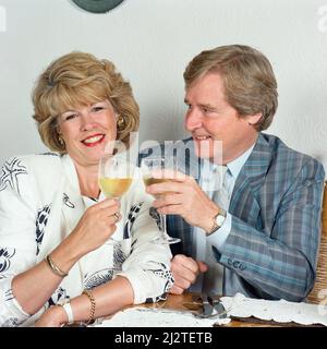 Actor William Roache in Wales with his wife Sarah. 20th August 1993. Stock Photo