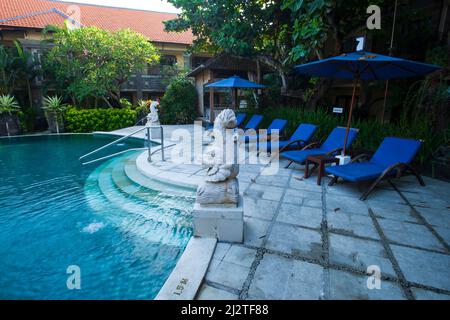 The Adhi Jaya Hotel in Kuta, Bali, Indonesia. Stock Photo