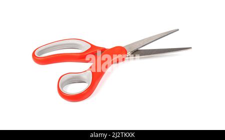 red scissors isolated on a white background Stock Photo
