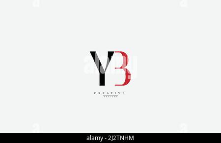 Alphabet letters Initials Monogram logo yb by Stock Vector