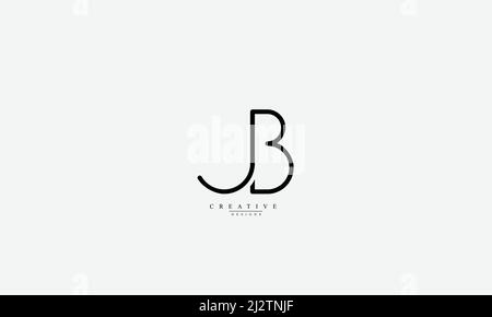 Alphabet letters Initials Monogram logo JB BJ J B Stock Vector