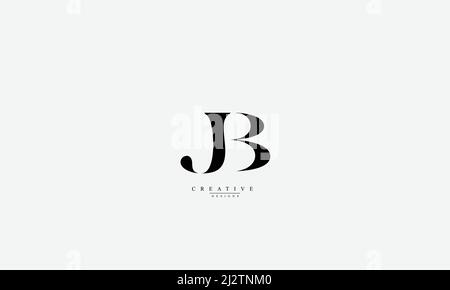 Alphabet letters Initials Monogram logo JB BJ J B Stock Vector