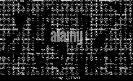 Abstract halftone pattern. Dotted background from triangles. Monochrome color. Stock Vector