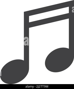 Note Music Icon Vector Design or logo Illustration. Perfect use for  website, design, pattern, etc Stock Photo - Alamy