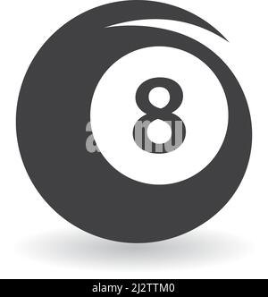 Ball Billiard icon vector illustration template Stock Vector