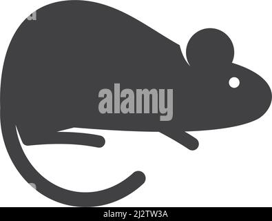 Mouse logo icon Vector illustration design Stock Vector