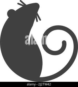 Mouse logo icon Vector illustration design Stock Vector