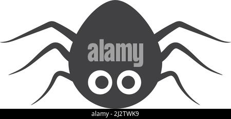 spider illustration logo vector template Stock Vector