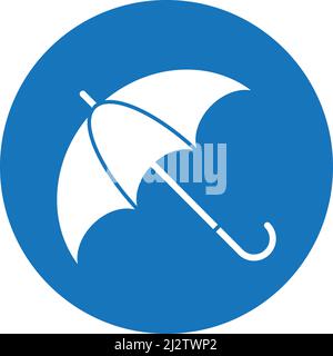 Umbrella logo concept vector template Stock Vector
