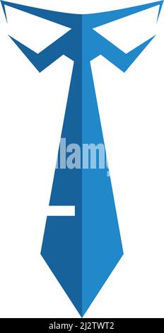 Tie tuxedo logo illustration vector template Stock Vector