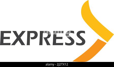 Express logo vector ilustration vector template Stock Vector