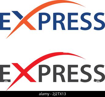 Express logo vector ilustration vector template Stock Vector