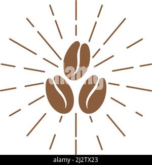 Coffee Beans Logo Template vector icon design Stock Vector