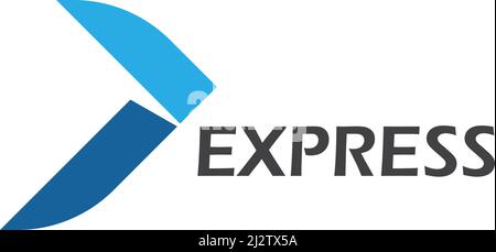 Express logo vector ilustration vector template Stock Vector