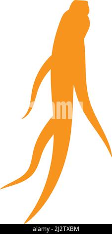 Ginseng logo illustration vector template Stock Vector