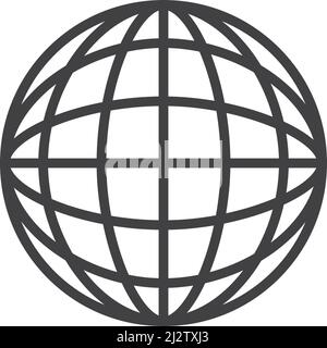 Globe technology ilustration logo icon vector template Stock Vector