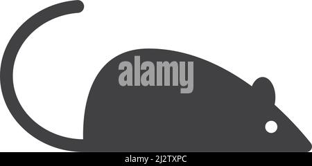 Mouse logo icon Vector illustration design Stock Vector