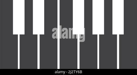 Piano logo icon vector ilustration template Stock Vector
