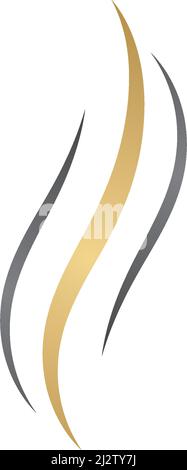 Hair wave logo vector icon template Stock Vector