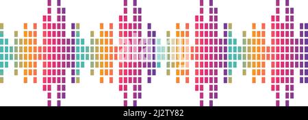 sound wave music logo vector template Stock Vector