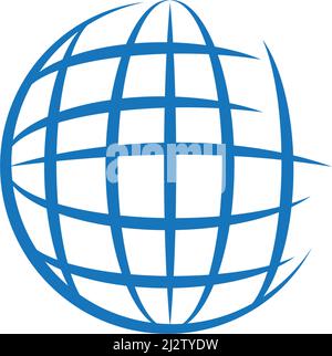 Globe technology ilustration logo vector template Stock Vector