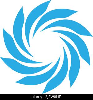 Business logo, vortex, wave and spiral icon vector template Stock Vector