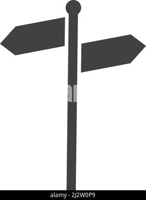 Direction icon vector flat design Stock Vector
