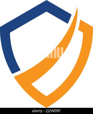 Shield logo template vector illustration Stock Vector