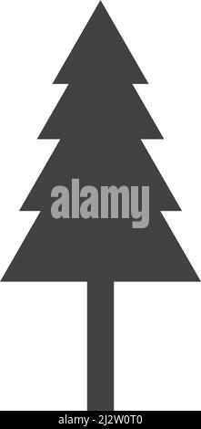 Pine tree logo ilustration vector design Stock Vector