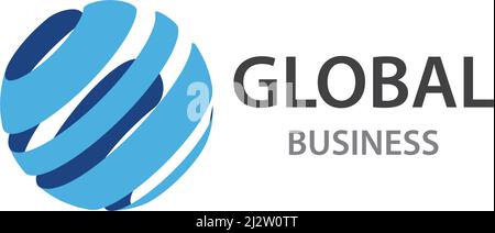 Globe technology ilustration logo vector template Stock Vector