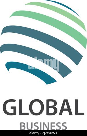 Globe technology ilustration logo vector template Stock Vector