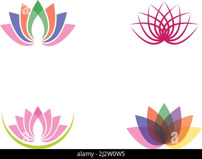 Lotus flower logo Template Vector Stock Vector