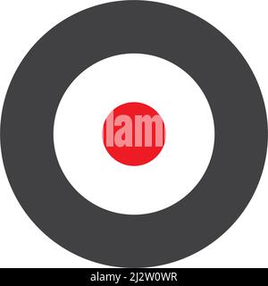 Target icon vector ilustration template Stock Vector
