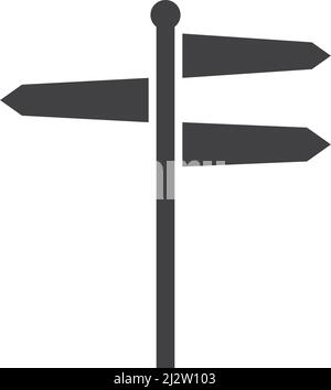 Direction icon vector flat design Stock Vector