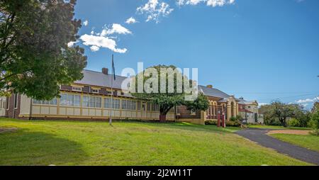 The Land of the Beardies History House Museum is housed in the old Glen Innes Hospital, the oldest building of which dates from 1877. Stock Photo