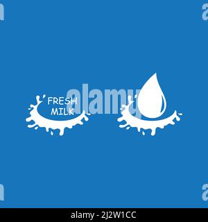 Milk Splash illustration vector template Stock Vector