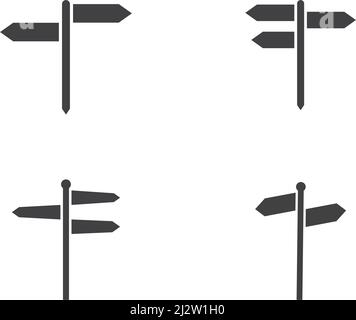 Direction icon vector flat design Stock Vector