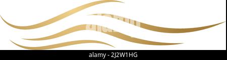Hair wave logo vector icon template Stock Vector