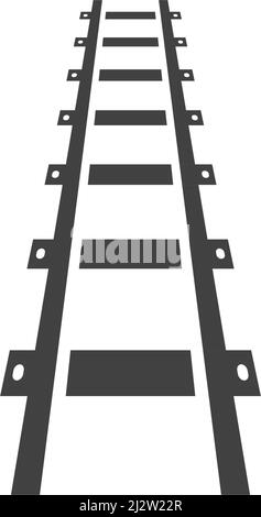 Railway illustration vector flat design Stock Vector