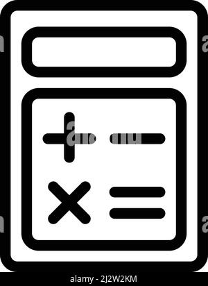 Calculator Vector Icon Design Illustration Stock Vector