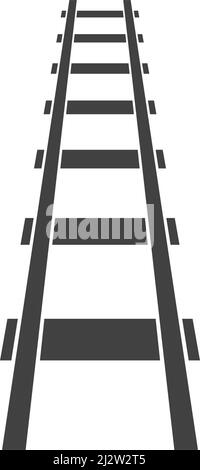 Railway illustration vector flat design Stock Vector
