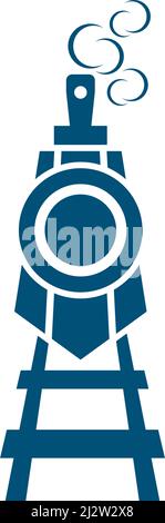 Train illustration logo vector flat design Stock Vector